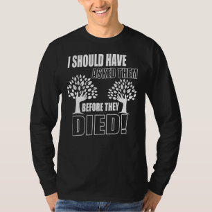 Camiseta Genealogista do Historiador da Família em Árvore F