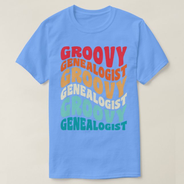 Camiseta Genealogista Vintage Retro 60s 70s 80s Vibes (Frente do Design)