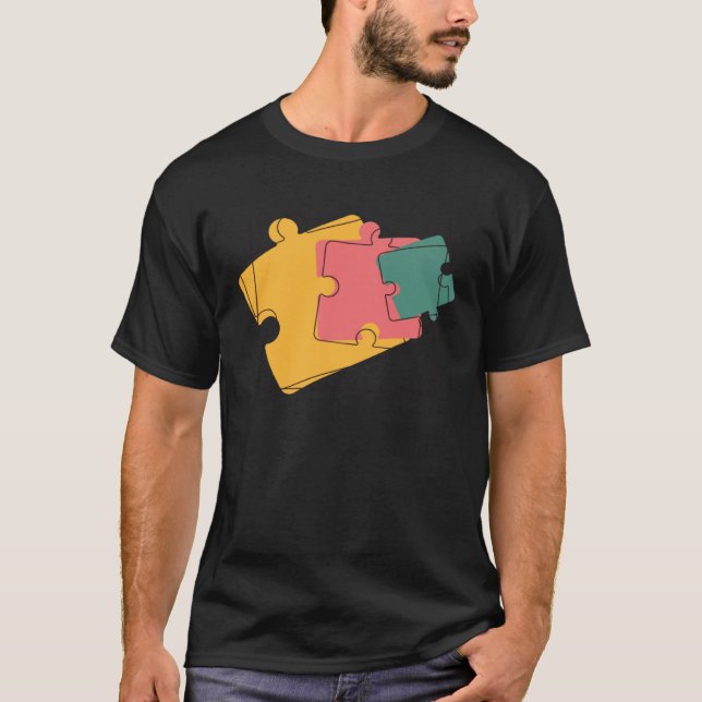Camiseta Genealogy Is Like Doing A Jigsaw Puzzle Genealogis (Frente)