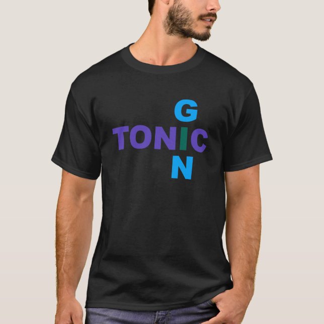 Camiseta Genebra tónico Longdrink cocktail (Frente)