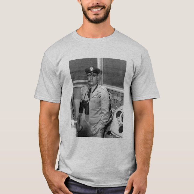 Camiseta General Curtis Lemay e citações - cinza (Frente)