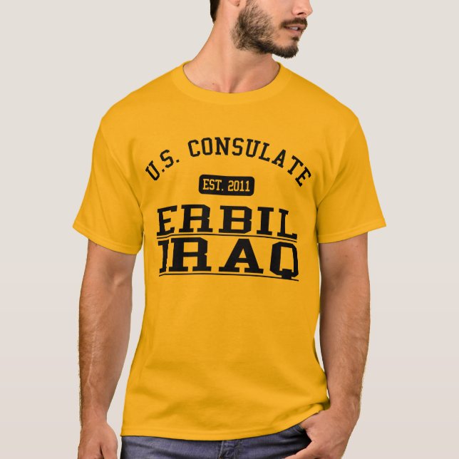 Camiseta General de consulado Erbil, Iraque (Frente)