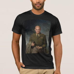 Camiseta General Dwight Eisenhower 5 Star - Retrato Pintado