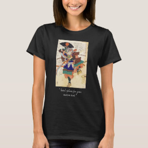 Camiseta General japonês do guerreiro do samurai do vintag