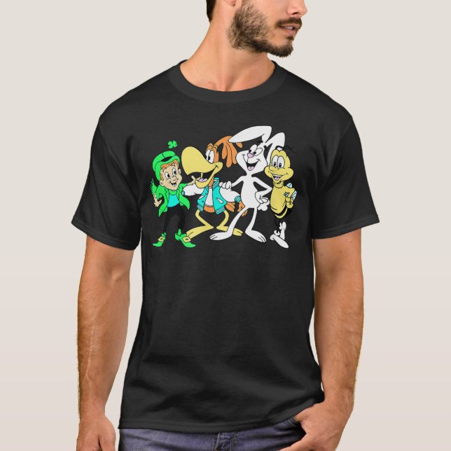 Camiseta General Mills Squad Lucky Sonny Trix Rabbit & Buzz (Frente)