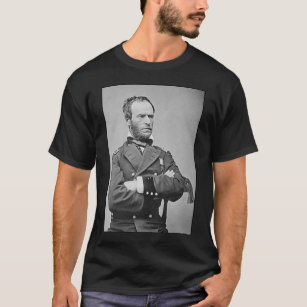Camiseta General Sherman e citações - preto