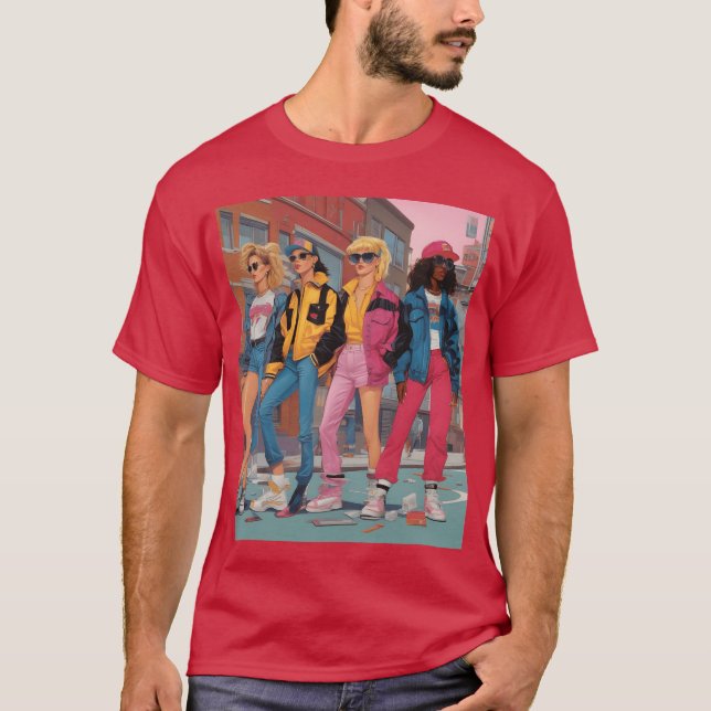 Camiseta Generation X in the 1990s featuring iconic fashio  (Frente)