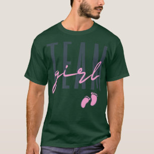 Camiseta Gênero da Equipe Revelar Chá de fraldas Rosa ou Az