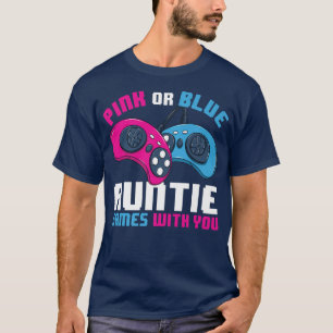 Camiseta Gênero Jogador Revela Jogos De Tia Azul Ou Rosa Co