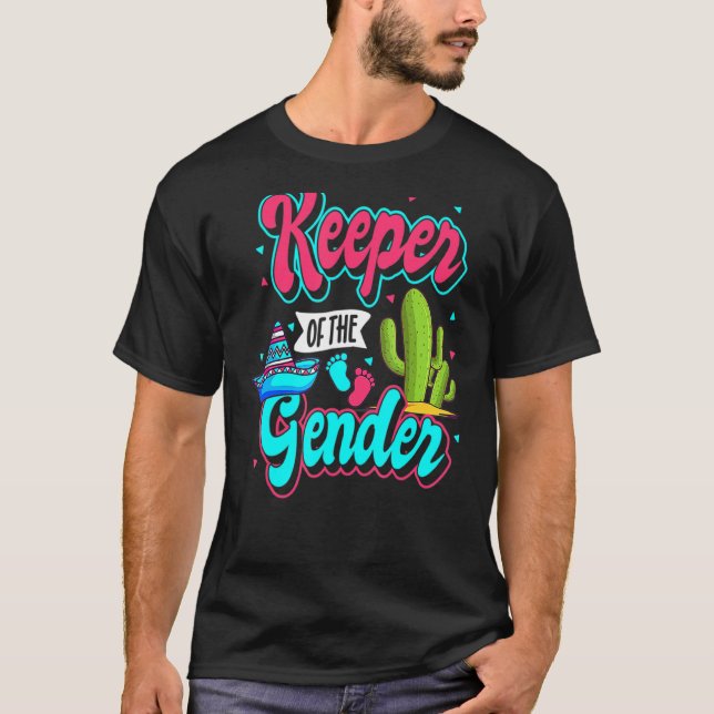 Camiseta Gênero mexicano Revela Cinco de Mayo Chá de fralda (Frente)