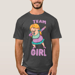 Camiseta Gênero Reveal Dabbing Team Girl 293
