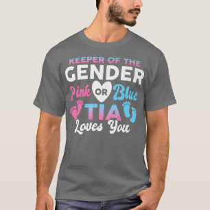 Camiseta Gênero Reveal Guardião Do Gênero Que Tia Te Ama