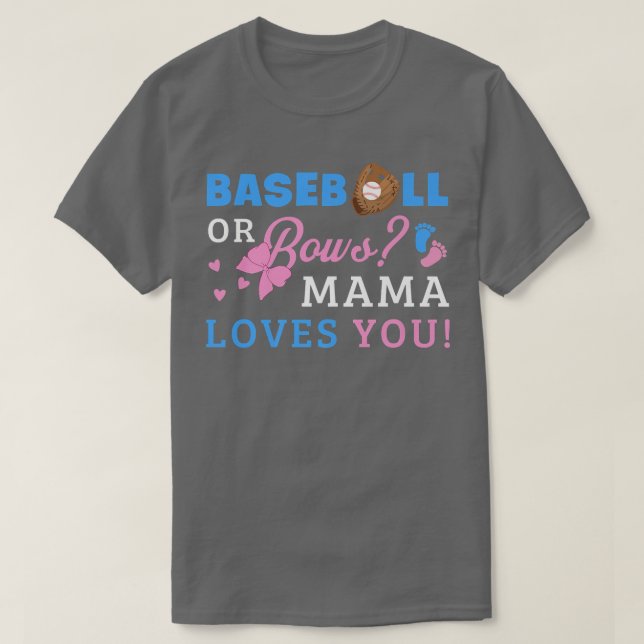 Camiseta Gênero Reveal Mama (Frente do Design)