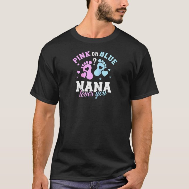 Camiseta Gênero Reveal Nana Avó Raglan (Frente)
