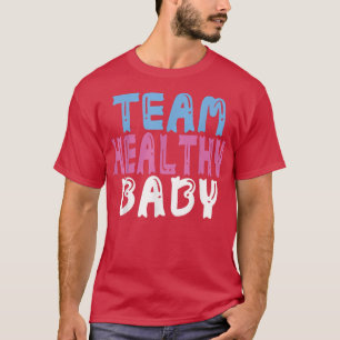Camiseta Gênero Reveal Party Equipe Saudável Bebê 480