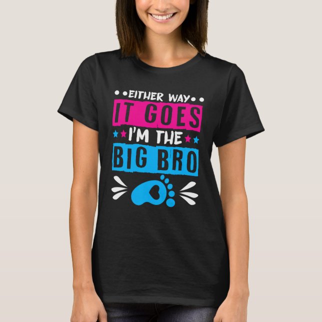 Camiseta gênero revela de qualquer jeito que vai eu sou o g (Frente)