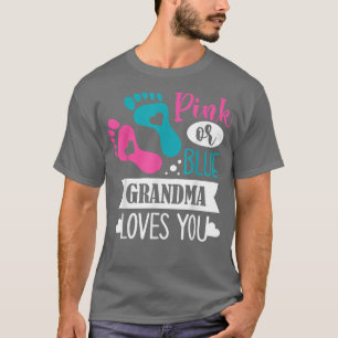 Camiseta Gênero Revela Gravidez Rosa Ou Azul Amores Da Avó