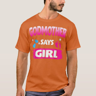 Camiseta Gênero Revela Madrinha Diz Menina Correspondente à