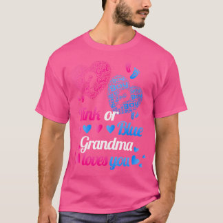 Camiseta Gênero Revela Rosa Ou Azul Vovó Te Ama