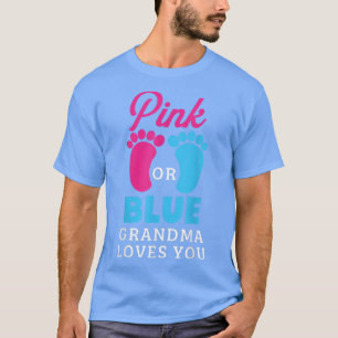 Camiseta Gênero Revela Rosa Ou Azul Vovó Te Ama493