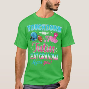 Camiseta Gênero revela touchdowns ou Mães de vovó do Excele