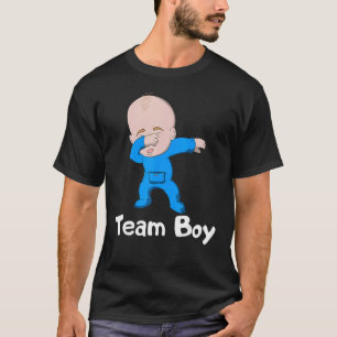 Camiseta Gênero Revelação Equipe do Partido Menino Dabbing