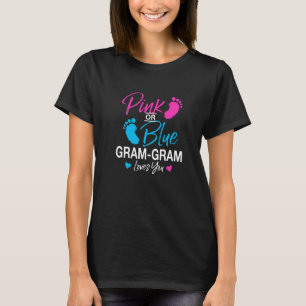 Camiseta Gênero Revelação Gram Chá de fraldas Vovó