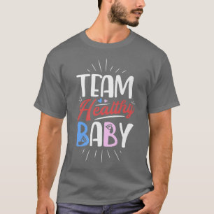 Camiseta Gênero Revelação Partido T Equipe Bebê Saudável Be