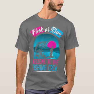 Camiseta Gênero Revelação Pesca Rosa Ou Azul Bem-Vindo Ao P