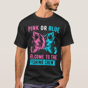 Camiseta Gênero Revelação Pesca Rosa Ou Azul Bem-Vindo Ao P