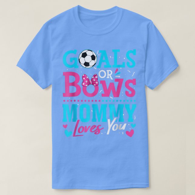 Camiseta Gênero Revele Objetivos De Futebol Ou Mamães De Ar (Frente do Design)