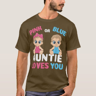 Camiseta Gênero Revelem Tia Engraçada Adora Você Correspond