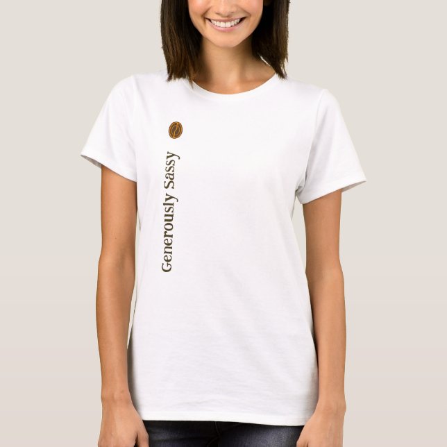 Camiseta Generosamente Sassy c/ Escritores Romancistas Grão (Frente)
