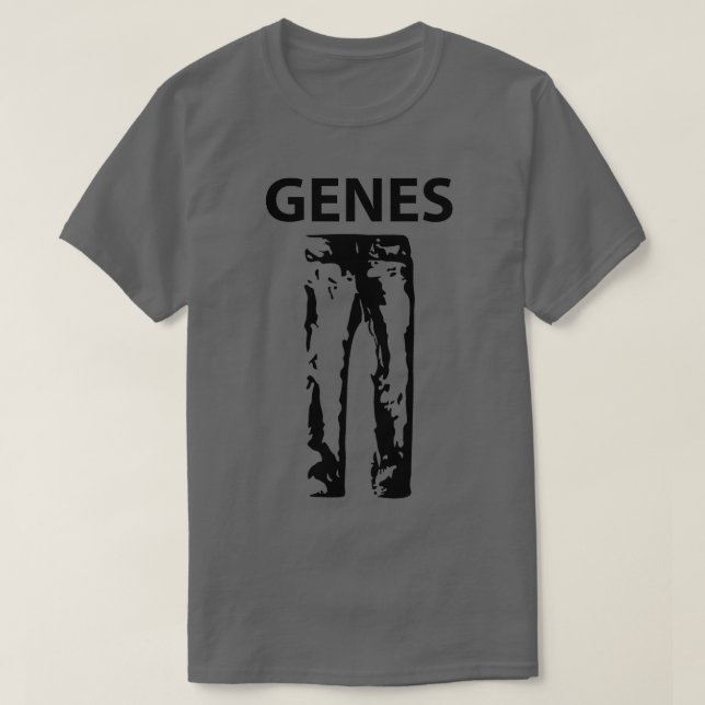 Camiseta Genes Engraçados Jeans Silhouette (Frente do Design)