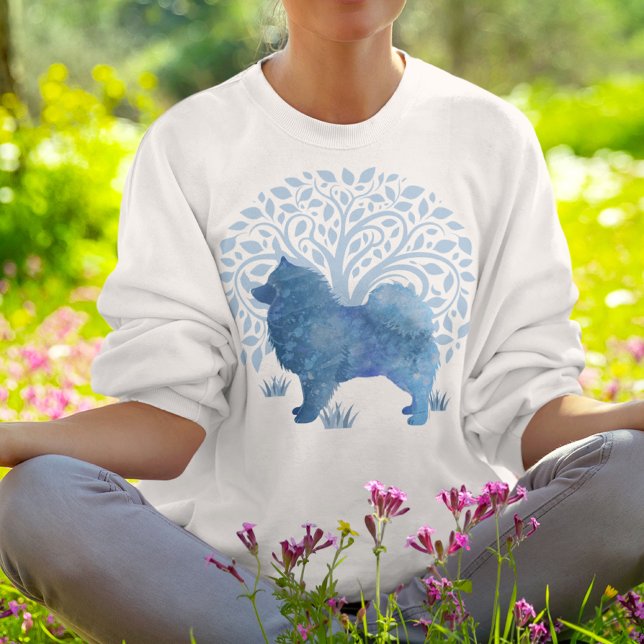 Camiseta GENES FADRADOS Lapphund TREE OF LIFE frente e trás (Criador carregado)