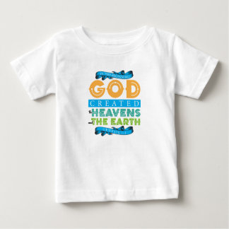 Camiseta Gênesis 1:1 no DEUS inicial Criado