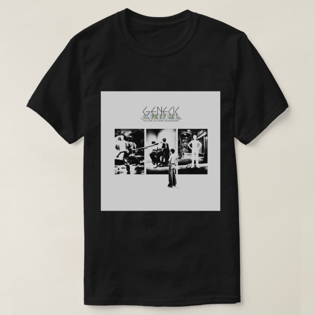 Camiseta Gênesis - A Lamb se deita na pilha de projeção da  (Frente do Design)