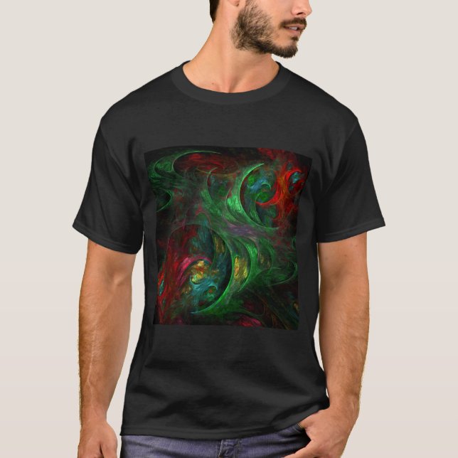 Camiseta Genesis Abstrato Art Verde (Frente)