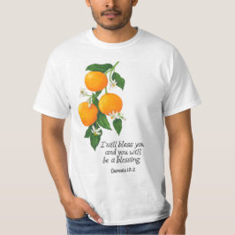 Camiseta Gênesis da Fruta laranja 12:2