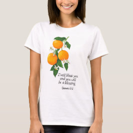 Camiseta Gênesis da Fruta laranja 12:2