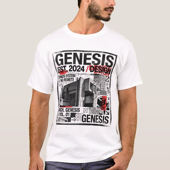 Camiseta Genesis Industrial Brutalist Architecture (Frente)