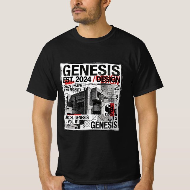 Camiseta Genesis Industrial Brutalist Architecture (Frente)