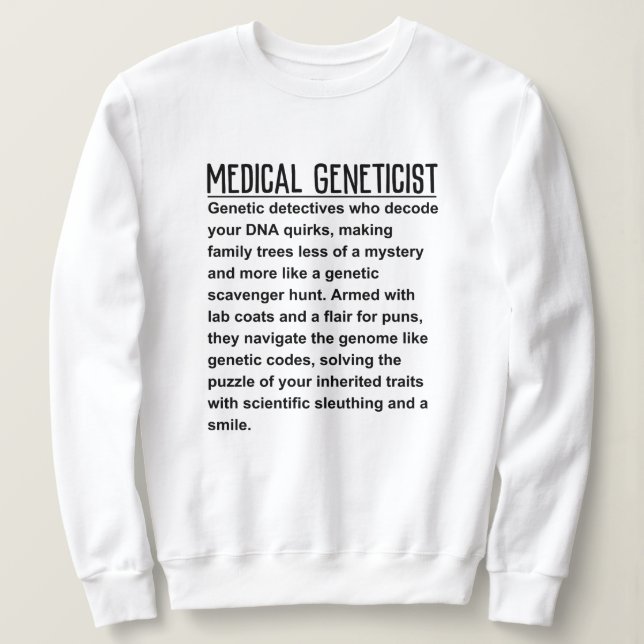 Camiseta Geneticista Médica (Frente do Design)