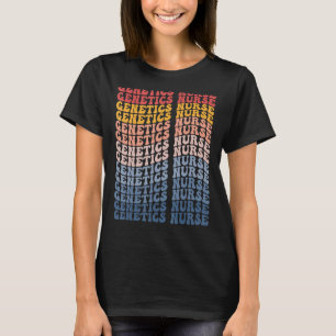 Camiseta Genetics Enfermeira Groovy Retro