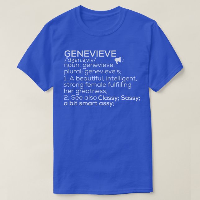 Camiseta Genevieve Definition Genevieve Fema (Frente do Design)