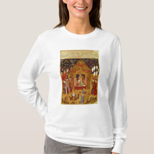 Camiseta Genghis Khan em sua barraca pelo al-Ruído de