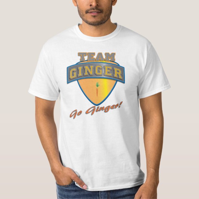 Camiseta Gengibre da equipe (Frente)