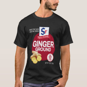 Camiseta Gengibre Moído Tempero de Halloween Fantasia Grupo