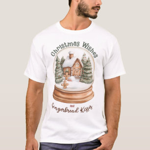 Camiseta Gengibre Natal Holiday Snow Globe