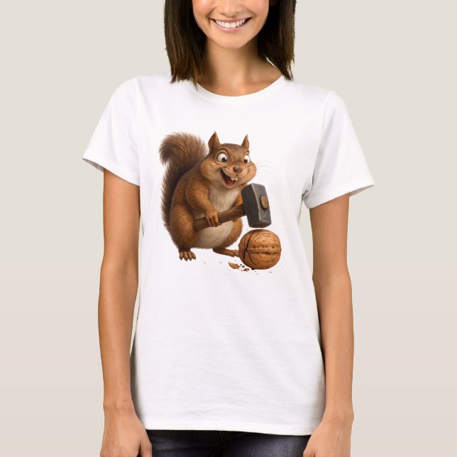 Camiseta Genial de Esquilo Quebra-Nozes (Frente)